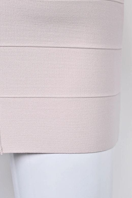 Lisa Long Sleeve Bandage Mini Dress - Cream