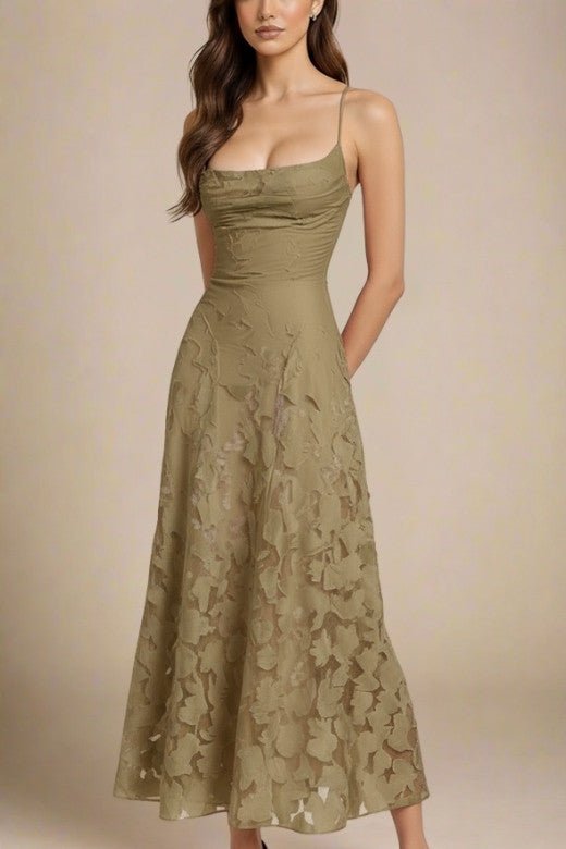 Ivy Bodycon Maxi Dress - Sage Green