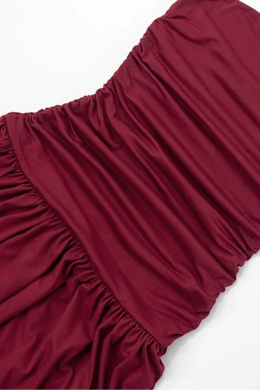 Woman wearing a figure flattering  North Wrap Maxi Dress - Beige BODYCON COLLECTION Pty Ltd