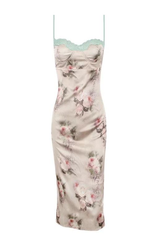 Woman wearing a figure flattering Parker Bodycon Dress - Steel Grey BODYCON COLLECTION
