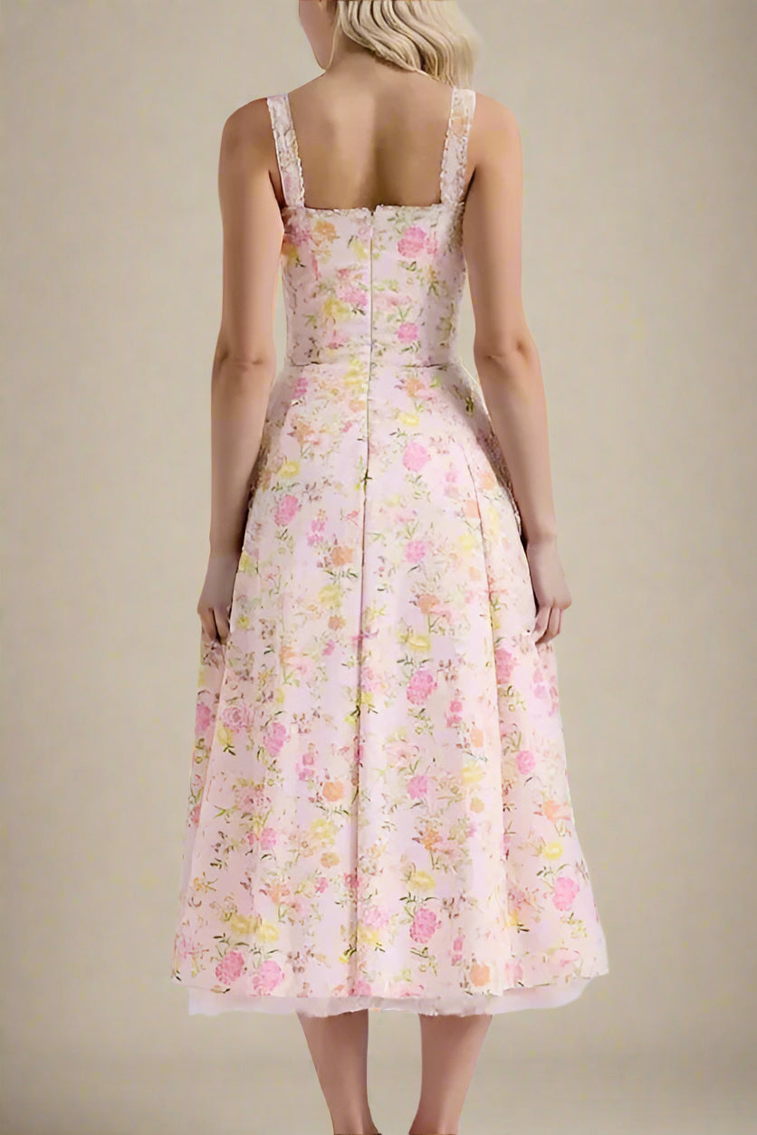 Woman wearing a figure flattering Pixie Bodycon Midi Dress - Dusty Pink BODYCON COLLECTION Pty Ltd