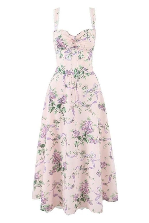 Woman wearing a figure flattering Pixie Bodycon Midi Dress - Violet Purple BODYCON COLLECTION Pty Ltd