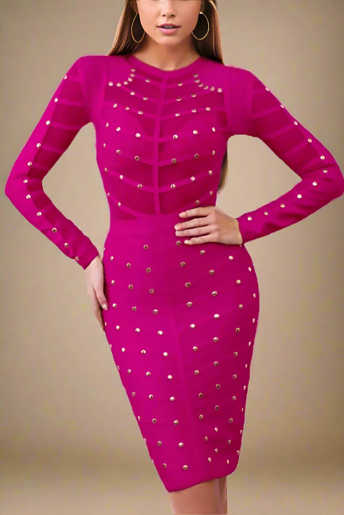 Neon purple bodycon dress hotsell