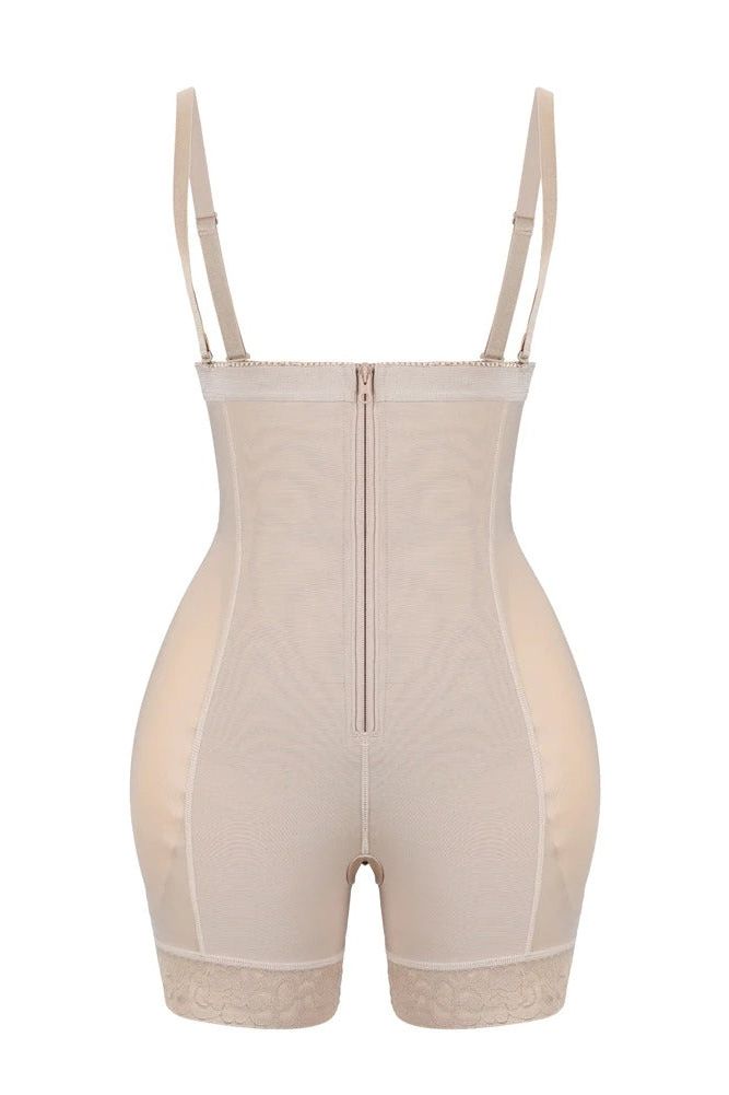 Corset Bodysuit With Straps Mid Thigh
