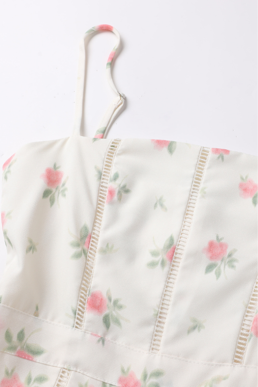 Woman wearing a figure flattering Tasmin Mini Dress - Cream BODYCON COLLECTION