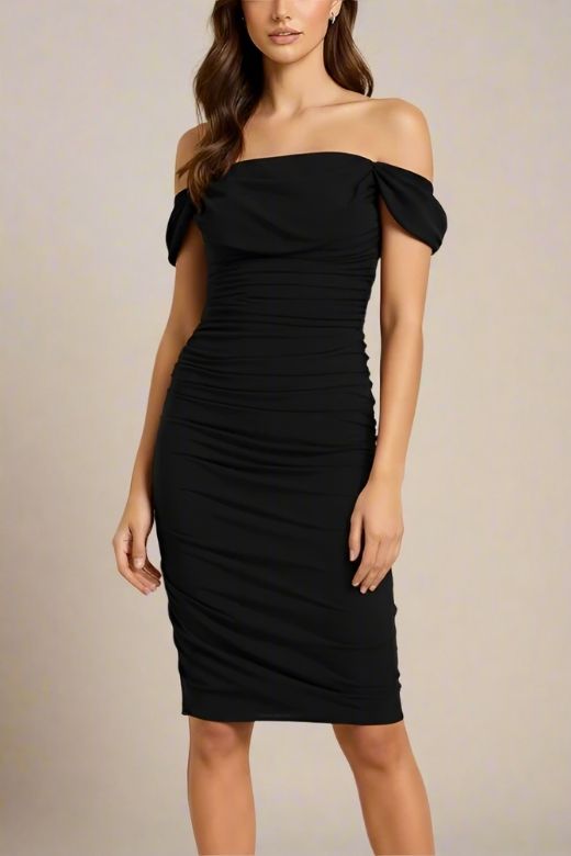 black bodycon wrap dress Zoe Bodycon Wrap Maxi Dress