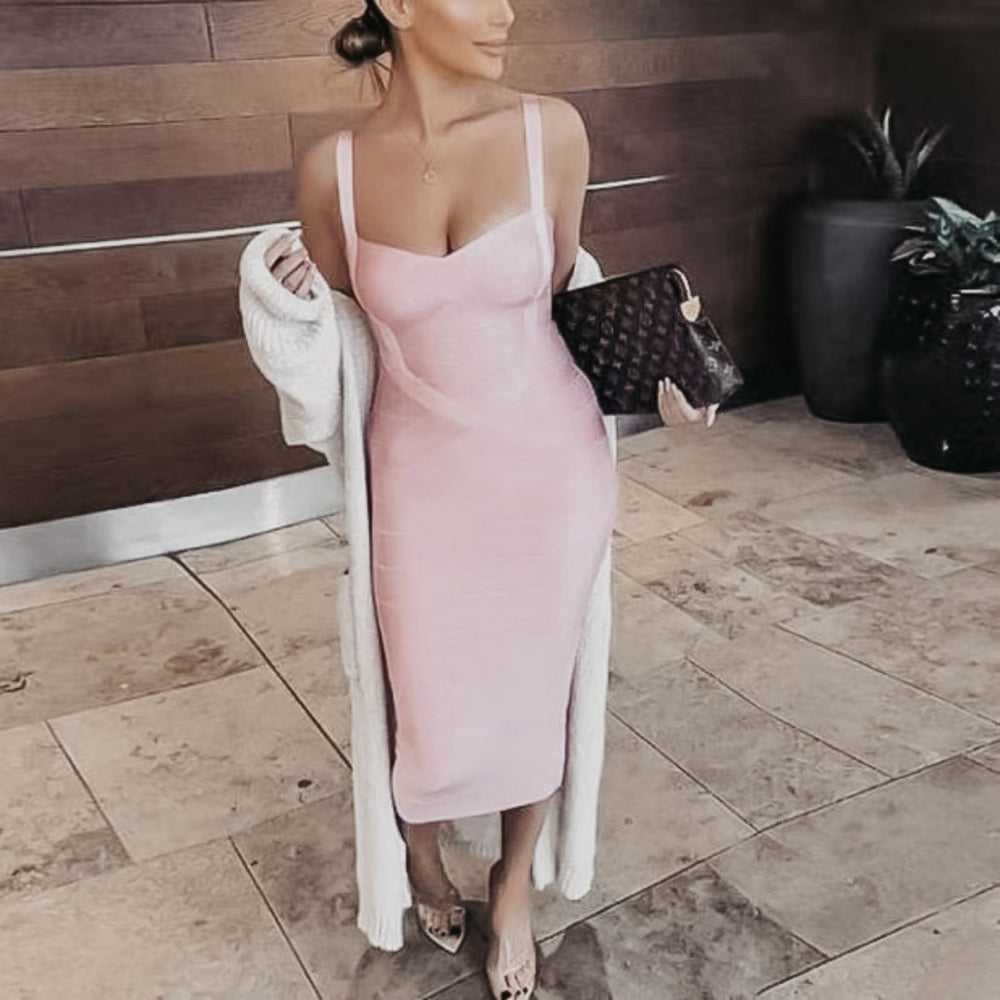Pearl White Erin Feather Bandage Dress | Womens Bodycon Dresses