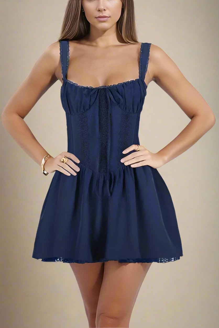 Navy Blue Belle Bodycon Mini Dress | Women's Dresses