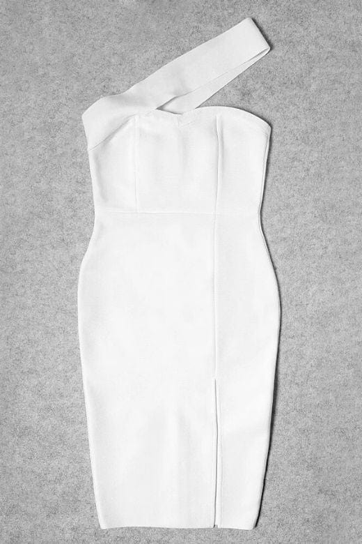 BODYCON COLLECTION Gianna Bandage Dress - Pearl White Womens Dresses and Apparel Online