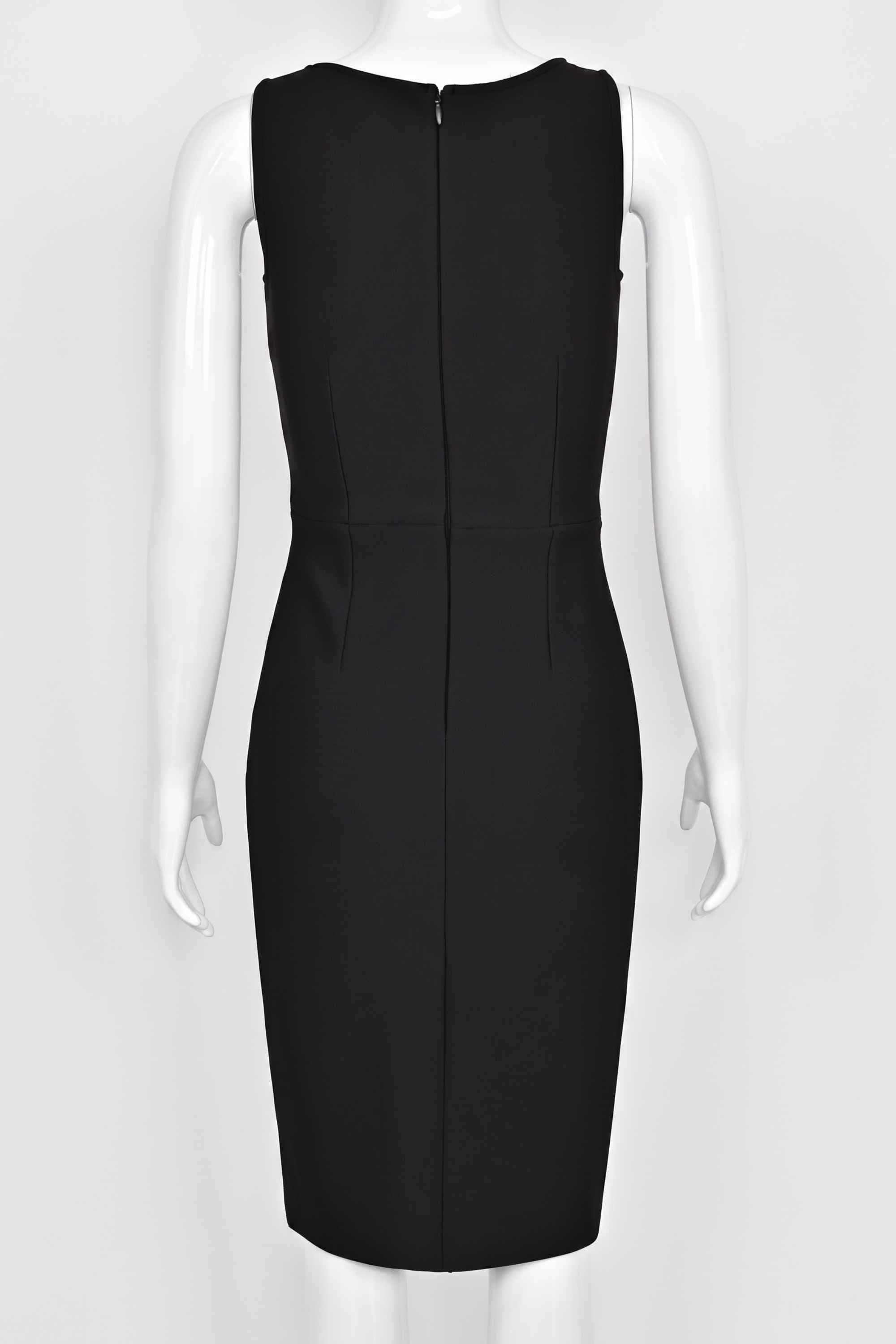 Woman wearing a figure flattering  Elsa Bodycon Dress - Classic Black BODYCON COLLECTION Pty Ltd