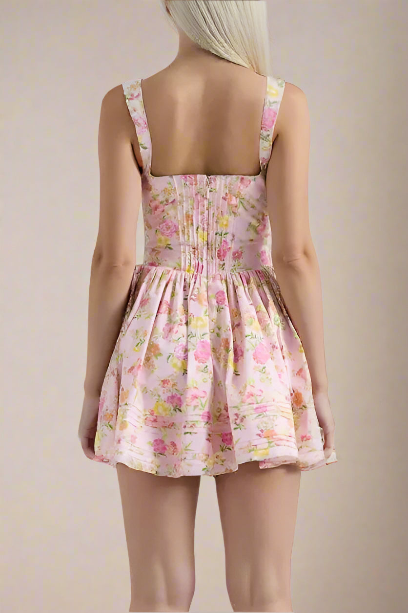 Woman wearing a figure flattering  Estelle Bodycon Mini Dress - Dusty Pink BODYCON COLLECTION Pty Ltd