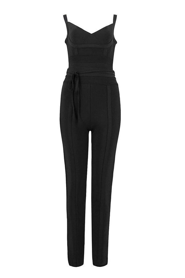 Bodycon Sculpting Bandage Jumpsuit