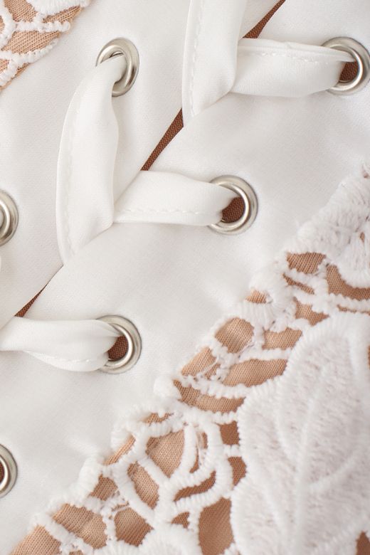 Woman wearing a figure flattering  Honor Bodycon Maxi Dress - Pearl White BODYCON COLLECTION