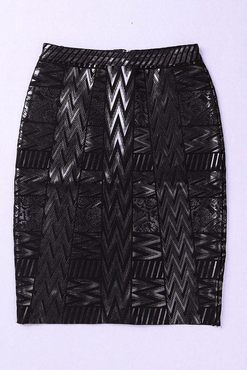 Silver High Waist Metallic Mini Skirt | Bodycon Collection