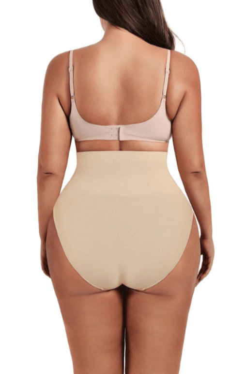 Woman wearing a figure flattering  High Waist Shapewear - Panties Bodycon Collection
