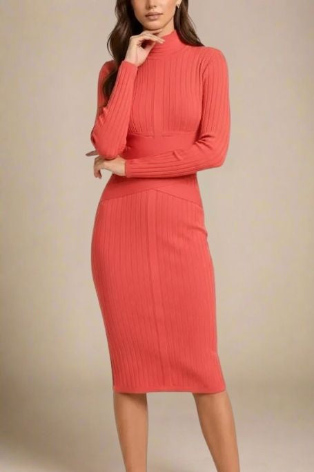 Jane Long Sleeve Bodycon Midi Dress