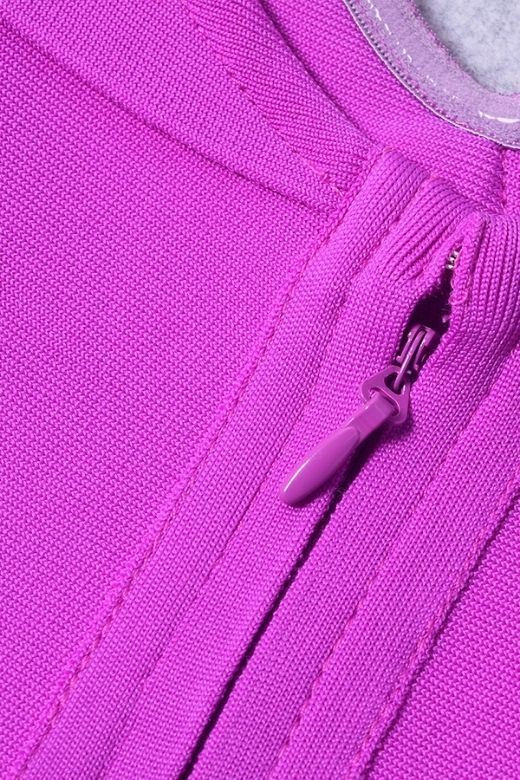 Woman wearing a figure flattering  Mina Bodycon Dress - Hot Pink BODYCON COLLECTION