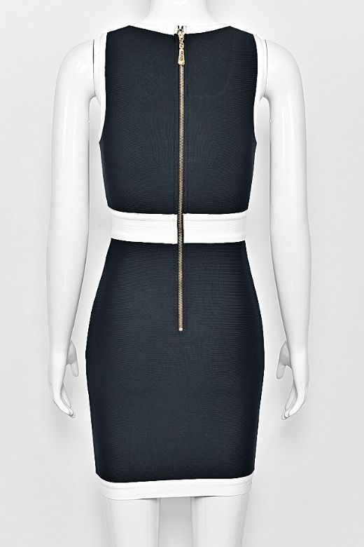 Woman wearing a figure flattering  Rosie Bodycon Dress - Classic Black BODYCON COLLECTION