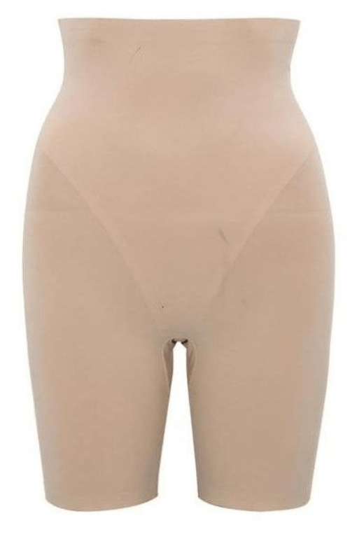 Woman wearing a figure flattering  Shorts Shapewear - Mid Thigh Bodycon Collection